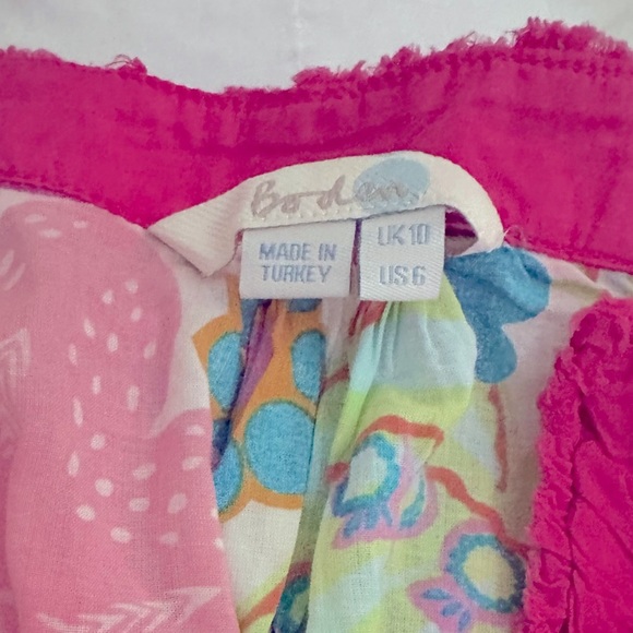 BODEN JEWELED PINK PRINT BEACH FLORAL BOHO SWIM TUNIC COVERUP DRESS 6 - Picture 3 of 8